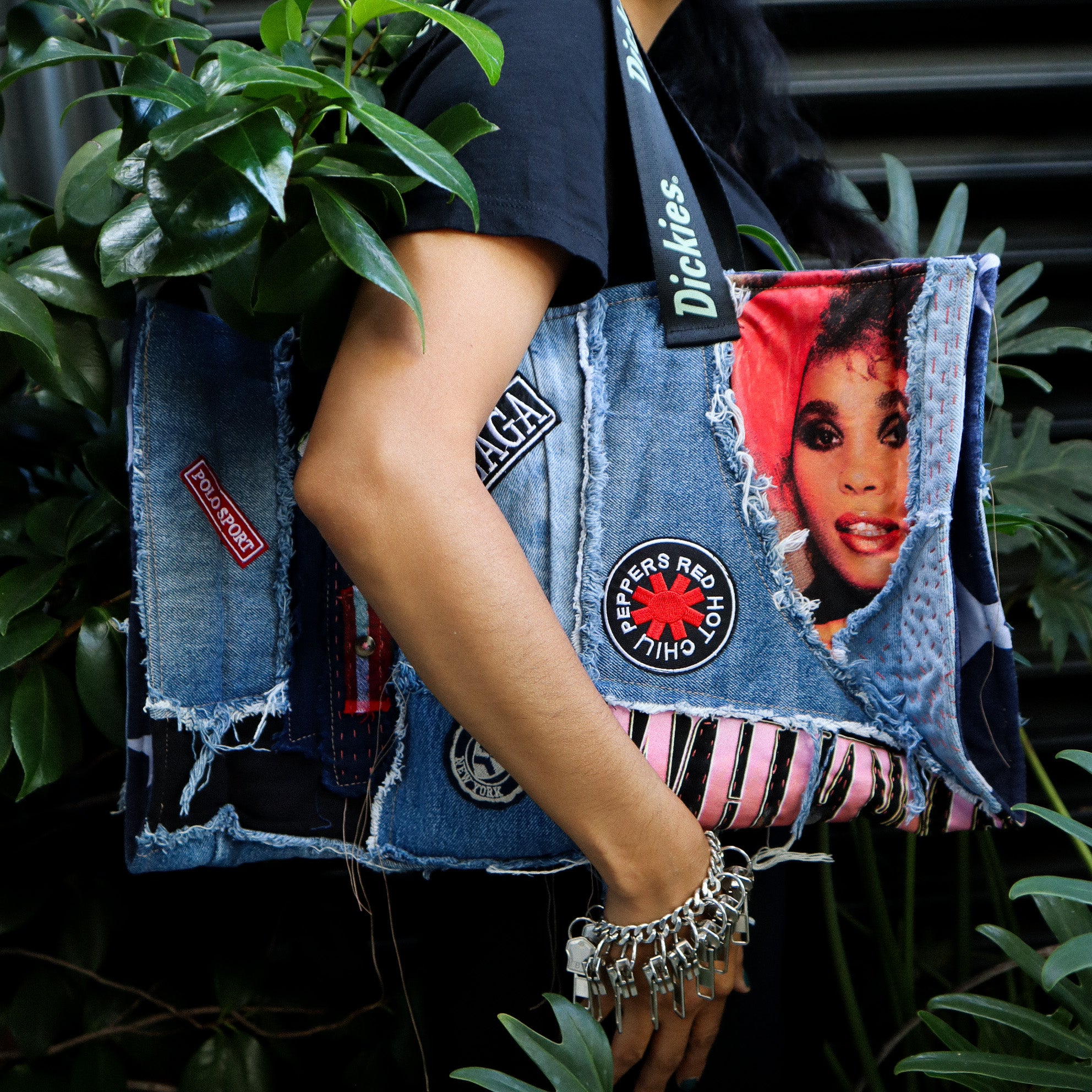 UPCYCLED DENIM HANDBAG — WHITNEY HOUSTON EDITION
