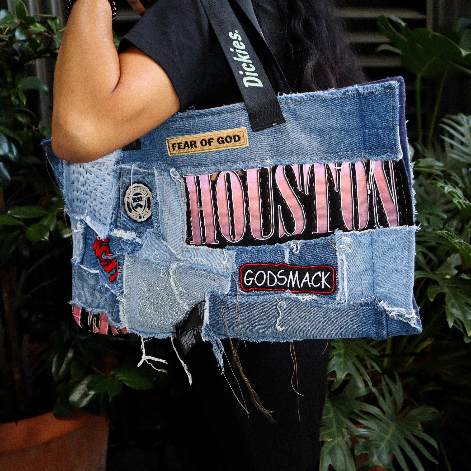 UPCYCLED DENIM HANDBAG — WHITNEY HOUSTON EDITION