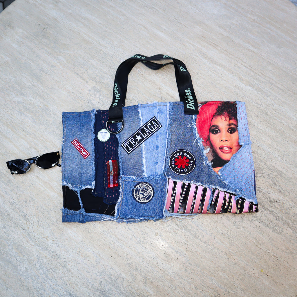 UPCYCLED DENIM HANDBAG — WHITNEY HOUSTON EDITION